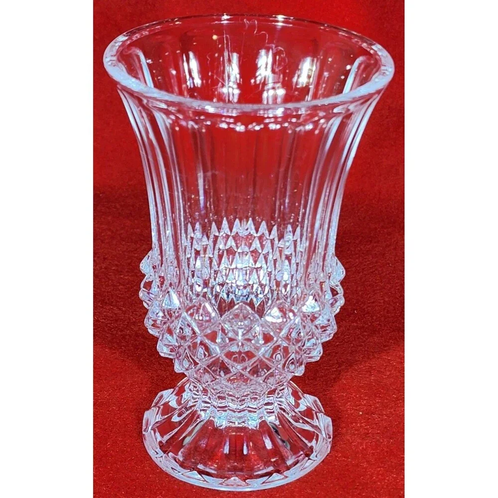 Cristal D'Arques ~ Vincennes Cut Lead Crystal Vase JG Durand France